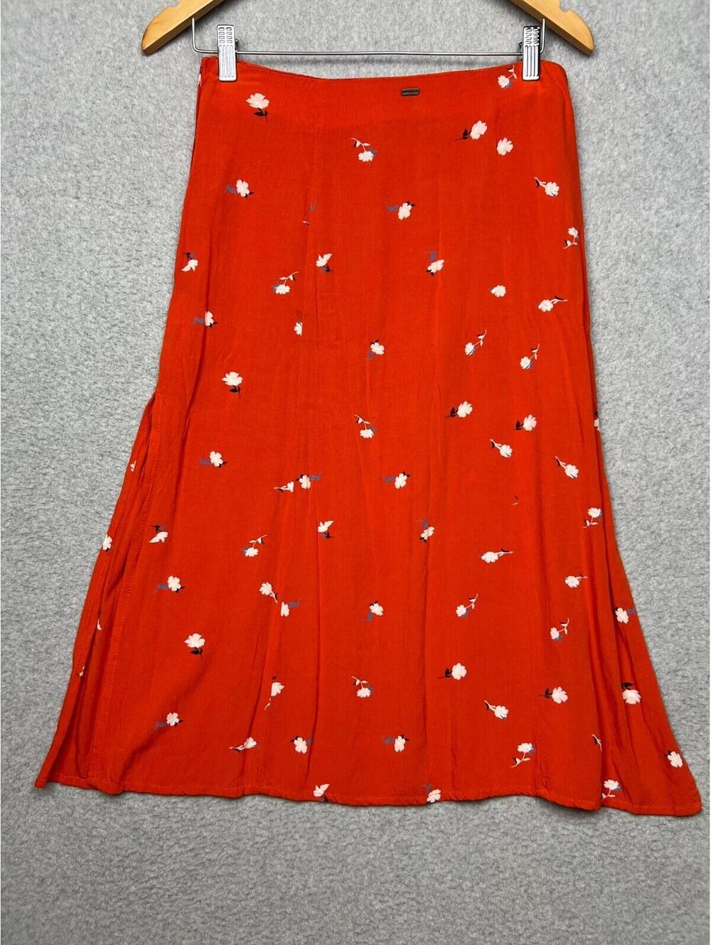 O'Neill Women's Familia Floral Midi Skirt size S cottagecore Prairie Boho Chic